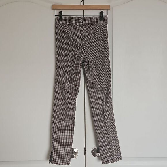 Suzy Shier Buffalo Check Mid-Rise Skinny Casual Pants Brown XS - Picture 6 of 16